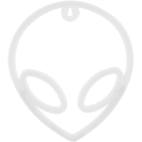 En forme d'alien néon décoratif LED enseignes au néon lumière décor de mariage USB alimenté par batterie (anneau rose oeil chaud)