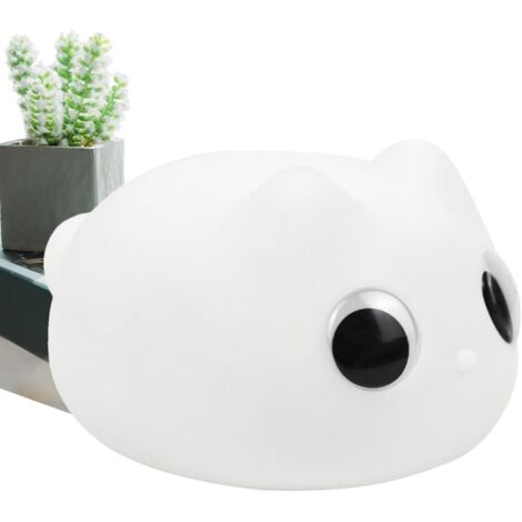 en forme de chat pour chambre coucher Veilleuse en silicone