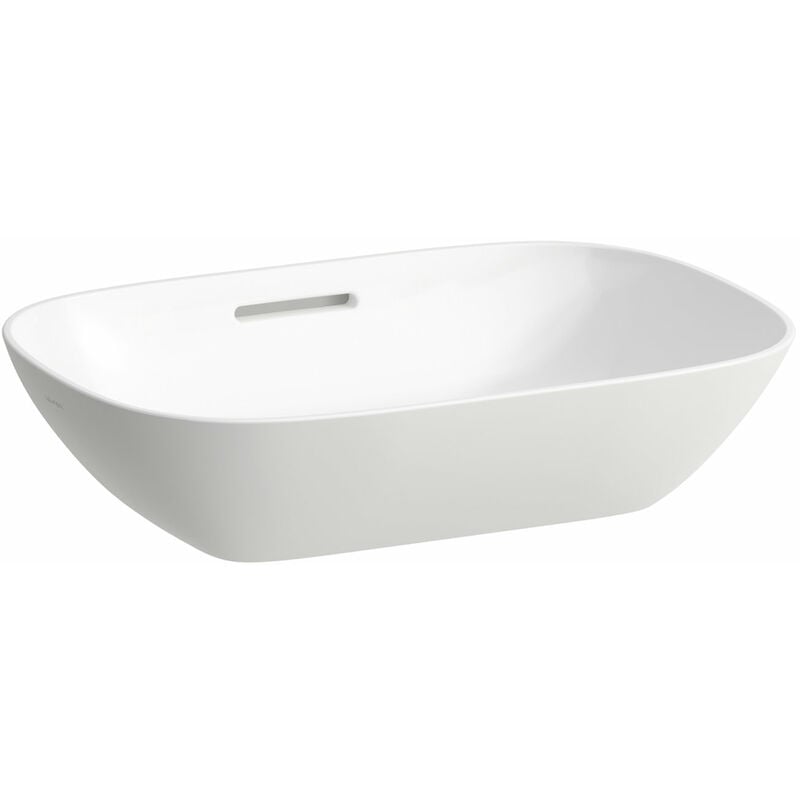 

En funcionamiento INO Lavabo, sin agujero para grifo, con rebosadero, US cerrado 500x360, blanco, color: Blanco - H8123020001091
