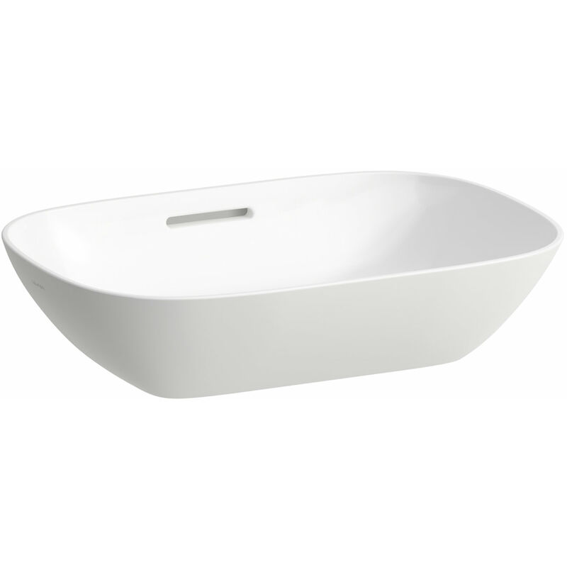 

En funcionamiento INO Lavabo, sin agujero para grifo, con rebosadero, US cerrado 500x360, blanco, color: Blanco con LCC - H8123024001091