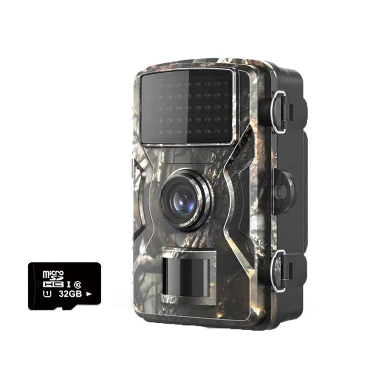 Caméra de surveillance portable 16 MP 1080P, étanche IP66, avec 38 lumières infrarouges, pour la chasse, l'observation des animaux et la surveillance