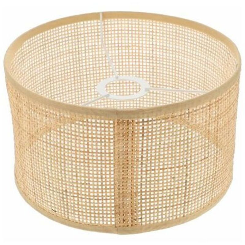En Osier Abat- Jour en Rotin Lustre Abat- Jour Tissé Plafonnier Couvre Clip sur Ampoule Abat- Jour pour Table Mur Plafond De' étage Lampe- Trimec