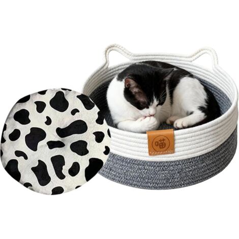 En Panier Pour Chat Corde De Coton Lavable Tresse Avec
