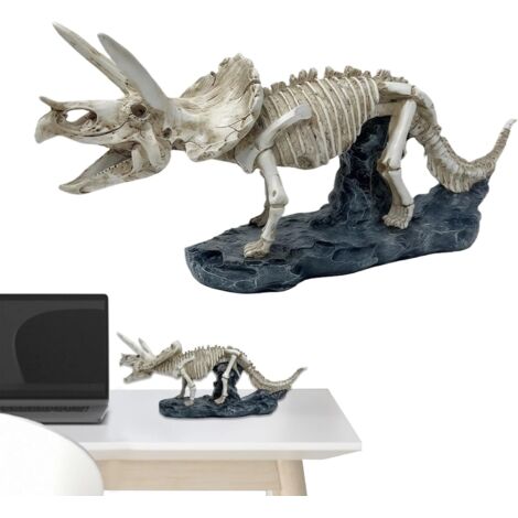 en Rsine Figurines De Dinosaures avec Dcor De Crne Raliste