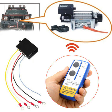 En stock : Télécommande sans fil pour treuils, 12/24V, télécommande universelle ZJ-W001/ZJ-W002.