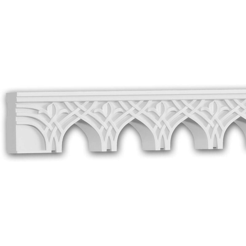 Encadrement d'arche Profhome 161511F Moulure flexible Encadrement de porte Encadrement de fenêtre Cimaise Moulure en stuc Moulure décorative style