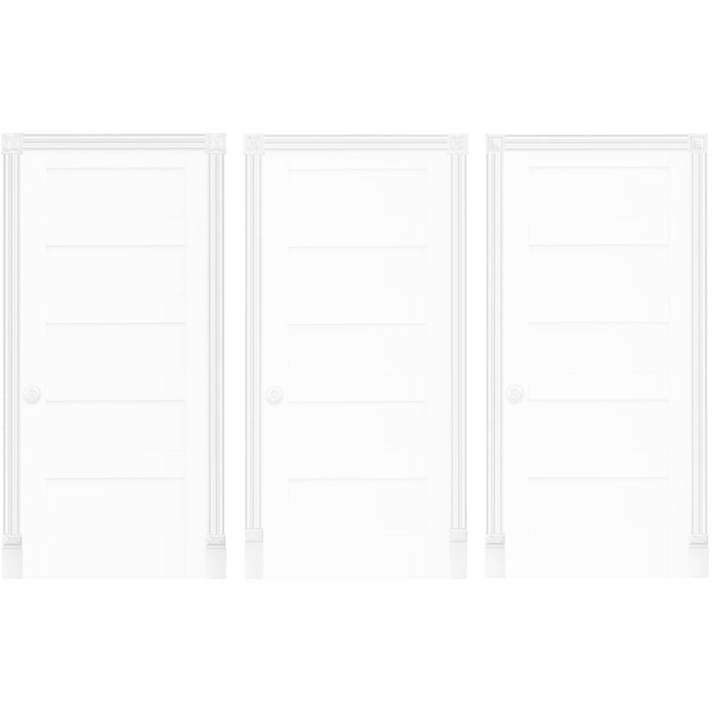 Encadrement de porte cadre en plastique pu - résistant, stable, léger DK03: Sans adhésif de montage, DK035