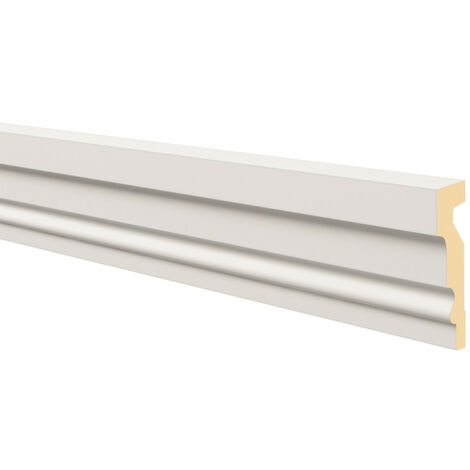 Encadrement de porte NMC MA10 DOMOSTYL Noel Marquet Moulure de façade Encadrement de fenêtre Profil de façade design moderne blanc 2 m