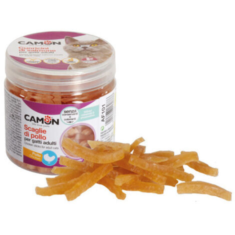 Encas pour chats Camon Stick Poulet 60g – Avec taurine, sans conservateurs, 6 pièces