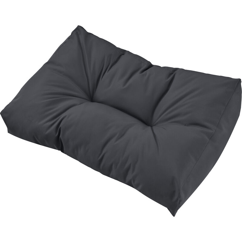 

1x cojín de respaldo para sofá- palé / para europalé [gris oscuro] cojín In/Outdoor - cojín acolchado - válido para exteriores