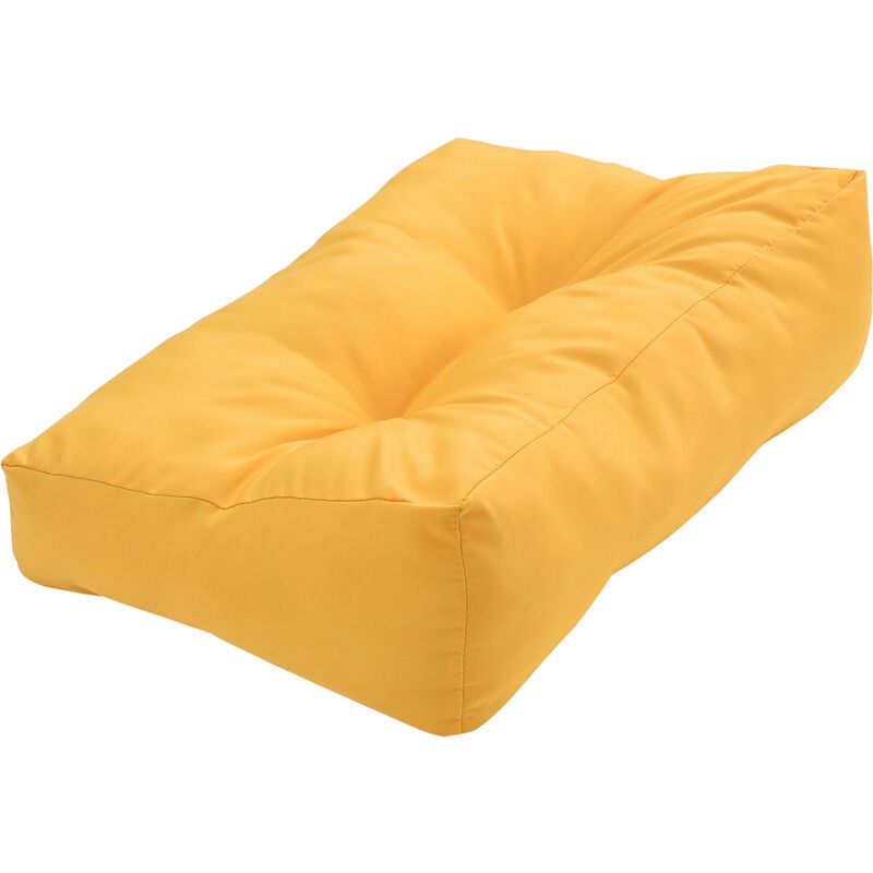 

1x cojín de respaldo para sofá- palé / para europalé [mostaza] cojín In/Outdoor - cojín acolchado - válido para exteriores