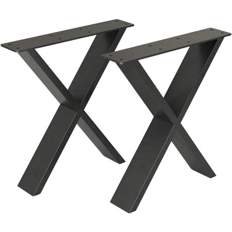 Support Pied De Table SPIDER En Acier Noir - 85x85x71 Cm - Piétement Design Contemporain