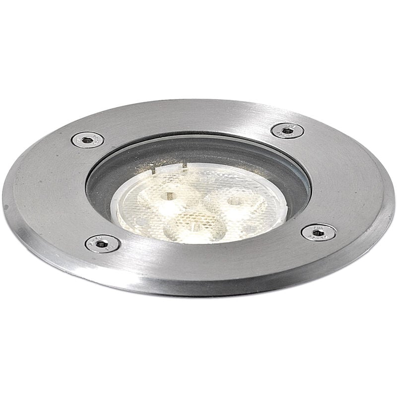 Encastré au sol bora led IP67 led smd 3W 330lm(282lm) CRI80 4000K 26º Acier inoxydable