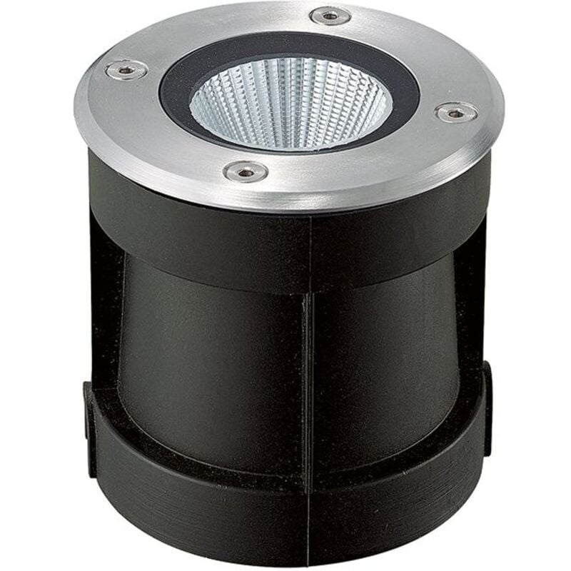 Spot Encastrable Extérieur de Sol Rond led D100 6W IP67 Métalisé zambelis - 36 ° - Blanc chaud - 3000K