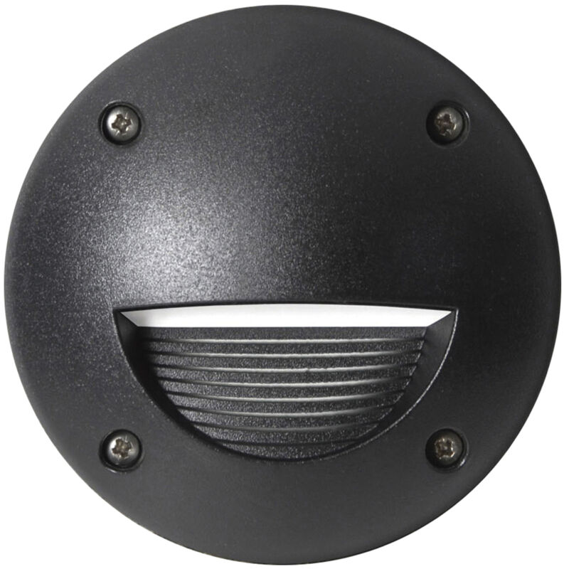 Encastré mural DEVON Asymmetric round IP66 GX53 LED T2 3.20W 405lm/410lm/410lm CRI80 3000K/4000K/6500K Noir Encastré mural DEVON Asymmetric round IP66 GX53 LED T2 3.20W 405lm/410lm/410lm CRI80 3000K/4000K/6500K Noir