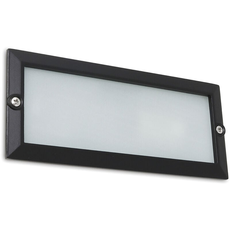 Encastré mural xaloc IP44 E27 20W 95º Noir