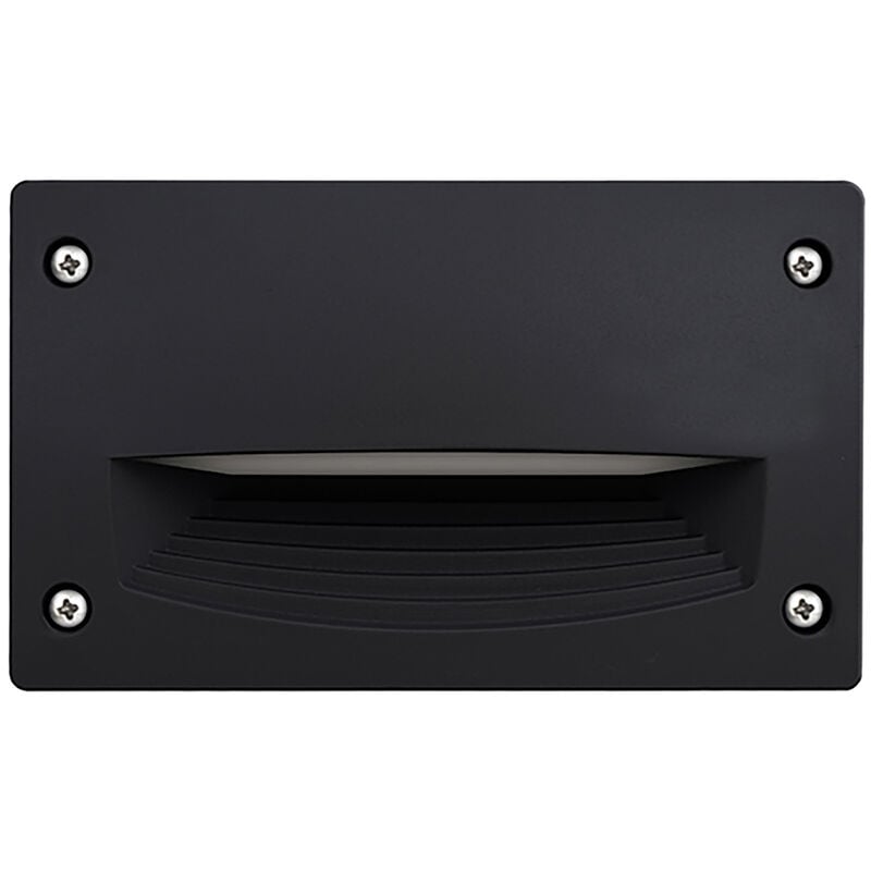 Encastré mural devon Rectangle s grid IP66 GX53 led T2 3.20W 405lm/410lm/410lm CRI80 3000K/4000K/6500K Noir