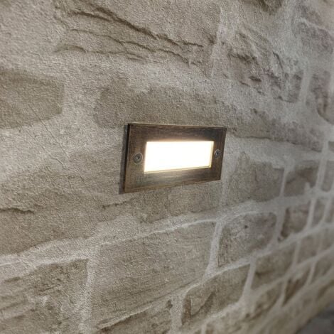 Encastrable murale LAGUNA d'extérieur 1,5W IP65 2 caches  Température de Couleur: Blanc neutre 4000K