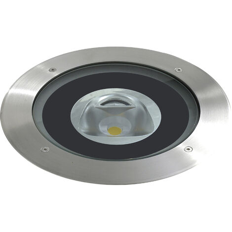 Encastré au sol SPIONA IP68 LED COB 26W 2965lm(2550lm) CRI90 3000K 15º Acier inoxydable