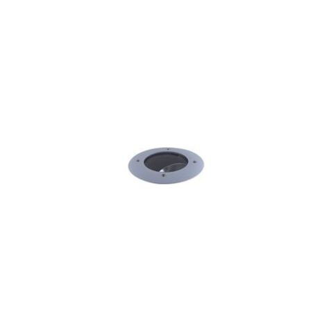 Encastré de sol iodure 35W Ø 200mm collerette acier grise lampe MH 3000K 1670lm avec ballast 230V IK08 IP67 ILO EBENOID 079722