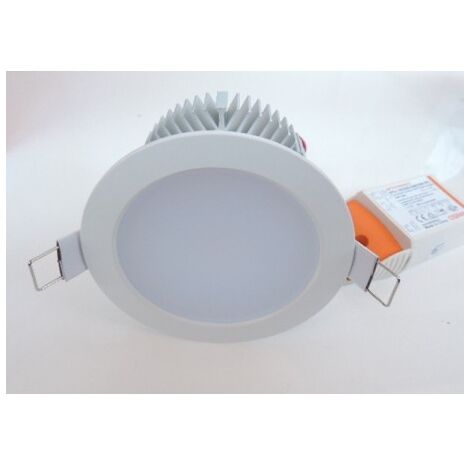 Encastré downlight LED 15W blanc Ø 110mm 3000K 1000lm 90° dimmable avec alim 230V PUNTOLED II OSRAM 904095