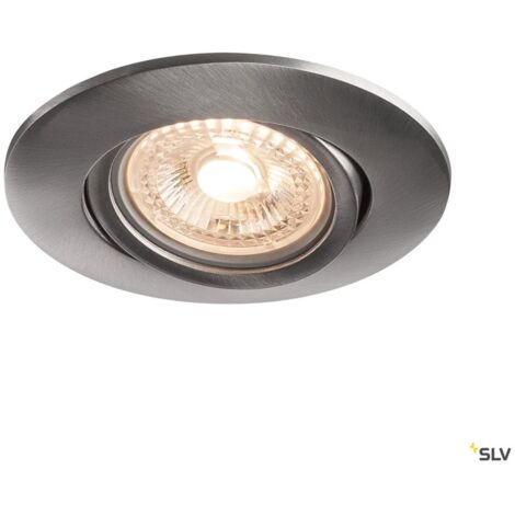 Encastré EASY INSTALL QPAR51/GU10 alu brossé 20W max - SLV - 1001589