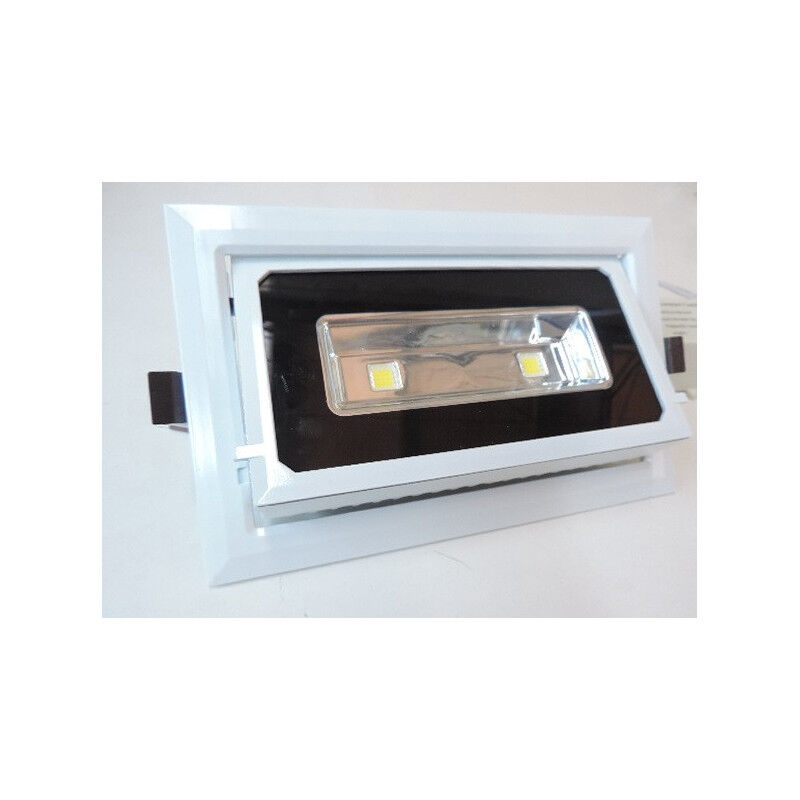 Signcomplex - Encastré led 20W rectangulaire orientable 230x145mm cob blanc froid 6000K 1650lm 230V downlight 80° Square