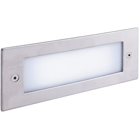 Encastré mural BARLIA IP54 LED SMD AC 2W 150lm(56lm) CRI80 3000K Acier inoxydable