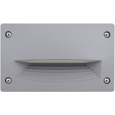 Encastré mural DEVON Rectangle S grid IP66 GX53 LED T2 3.20W 405lm/410lm/410lm CRI80 3000K/4000K/6500K Gris