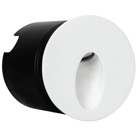 Encastré mural extérieur circulaire Led blanc 3 W 4000K - ASLO