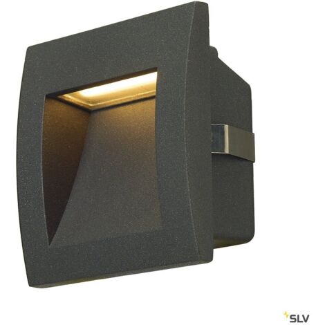 Encastré mural extérieur DOWNUNDER OUT S gris LED 17W 3000K IP55 - SLV - 233605