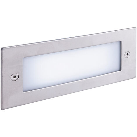 Encastré mural LED SMD IP54 2W 150lm 3000K – Acier inoxydable – Pour usage intérieur et extérieur – Luminosité chaleureuse – Dopo - CRI80