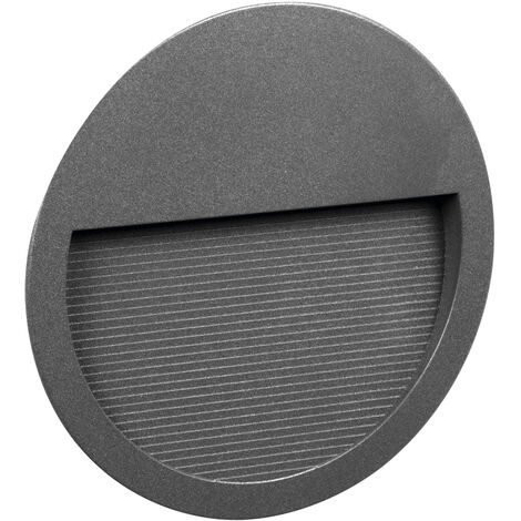 Encastré mural SLIM Round IP65 LED SMD 9W 1100lm(293lm) CRI90 3000K 38º/78º Anthracite