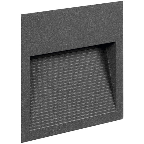 Encastré mural SLIM Square IP65 LED SMD 9W 1100lm(293lm) CRI90 3000K 38º/78º Anthracite