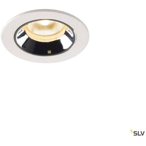 Encastré plafond intérieur blanc/chrome LED NUMINOS® XS 7 W / IP44 55° - SLV 1005534
