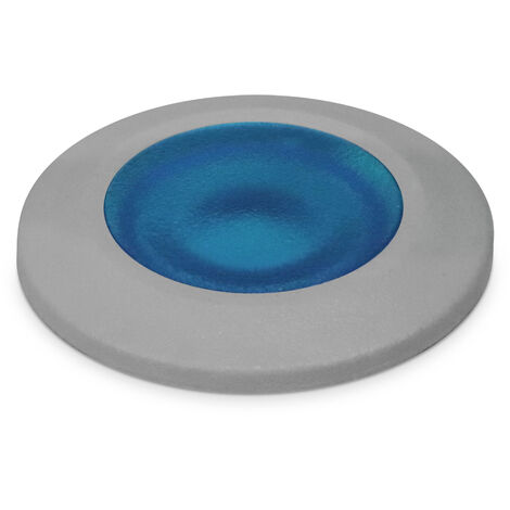 Encastrement mural / sol RAIN Round Blue IP67 G9 LED Bulb 1.70W 170lm Gris