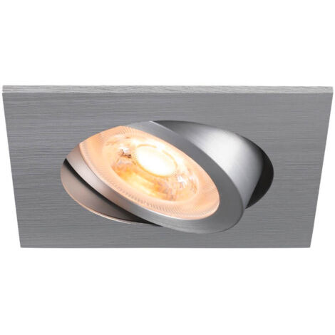 Encastrés plafond intérieurs 230V NEW TRIA® 68 encastré plafond intérieur carré orientable alu LED 10 W - SLV 1007373