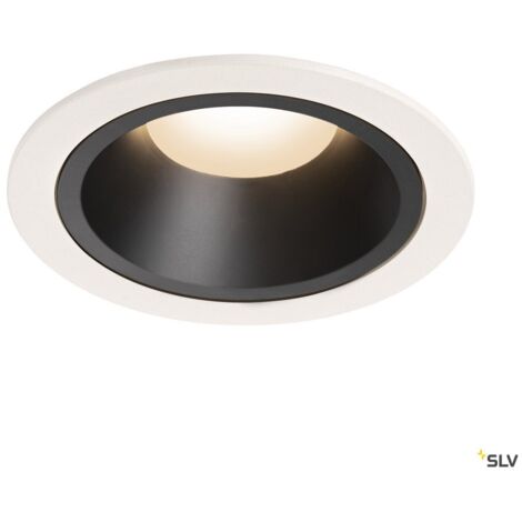 Encastrés plafond intérieurs LED NUMINOS® L encastré plafond intérieur blanc/noir LED 2541 W / IP44 55° - SLV 1003955