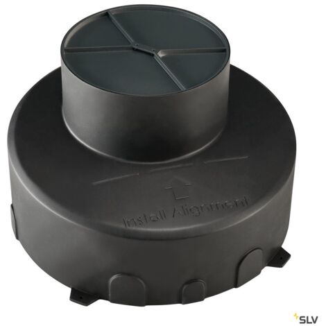 Encastrés sol extérieur LED Pot d'encastrement extérieur noir - SLV 1000655