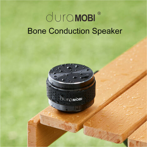 Enceinte à conduction osseuse DuraMOBI, véritable enceinte Bluetooth sans fil, avec son stéréo, lumières LED, petite et portable, idéale pour la maison, l'extérieur et les voyages.