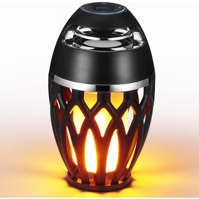 Enceinte Bluetooth avec lumière de Flamme LED, Haut-Parleur sans Fil étanche, Haut-Parleur Bluetooth Portable Cadeaux pour Adolescents, Filles,
