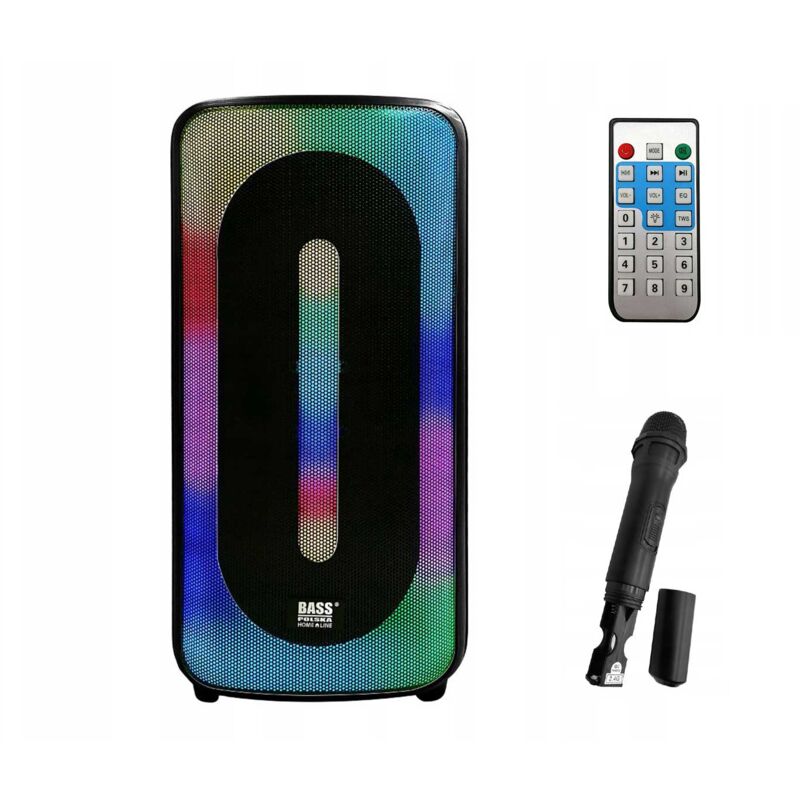 Enceinte Bluetooth avec microphone, télécommande et fonction karaoké