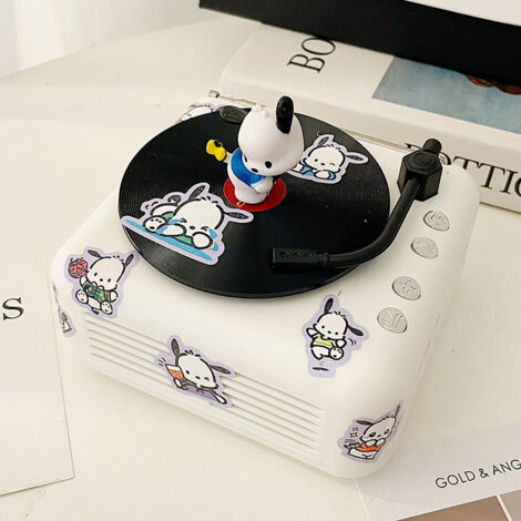 Enceinte Bluetooth, décoration pour chien Pacha, système audio, autocollants,