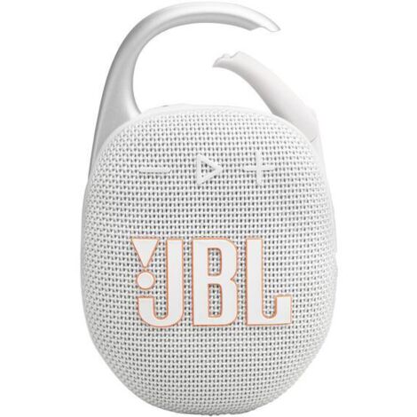 Enceinte Bluetooth JBL Clip 5 blanche