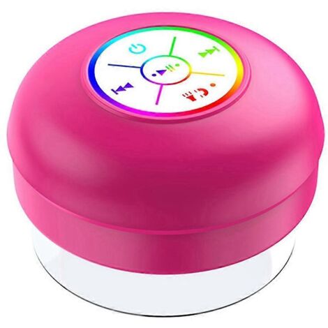 Enceinte Bluetooth LED multicolore lumineuse petite enceinte rose rouge