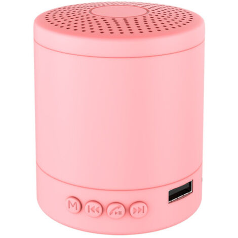 Enceinte Bluetooth Mini Portable, Haut-parleur Stéréo Sans Fil avec Basses Puissantes, 5W pour Musique en Extérieur