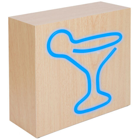 Enceinte Bluetooth® Neon avec chargeur à induction  Cocktail