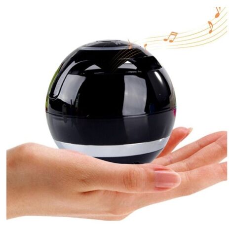 Enceinte Bluetooth portable 5 W avec basses, son cristallin, mini enceinte sans fil, noire