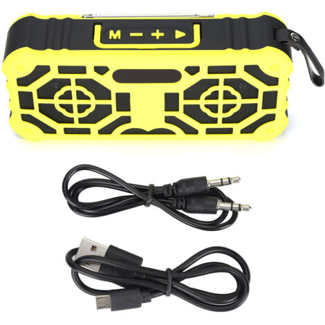 Enceinte Bluetooth Portable 5.0 avec Appel Main Libre et Radio FM, Haut-parleur Sans Fil