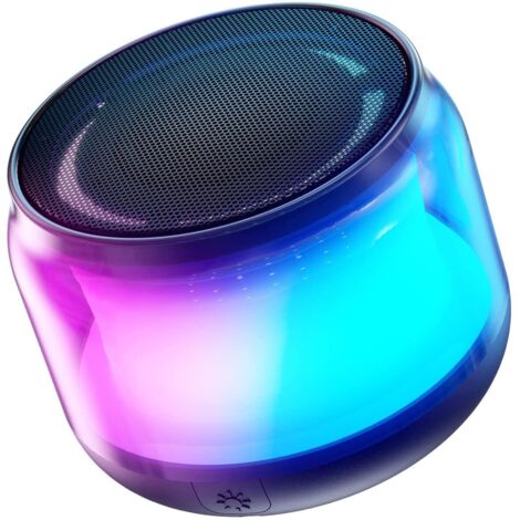 Enceinte Bluetooth Portable - Avec Lumières Colorées - Couplage Stéréo Sans Fil - Bluetooth 5.2 - Pour Intérieur Extérieur - 1 Pièce